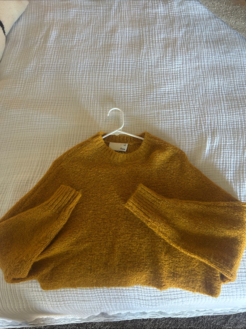 Aritzia Ochre Crewneck Sweater
